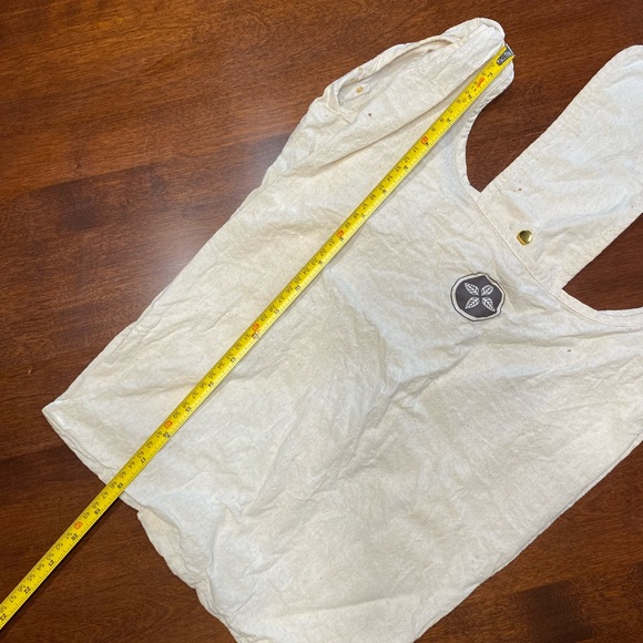 Cream Color Fabric Reusable Grocery Bags - Picture 5 of 6